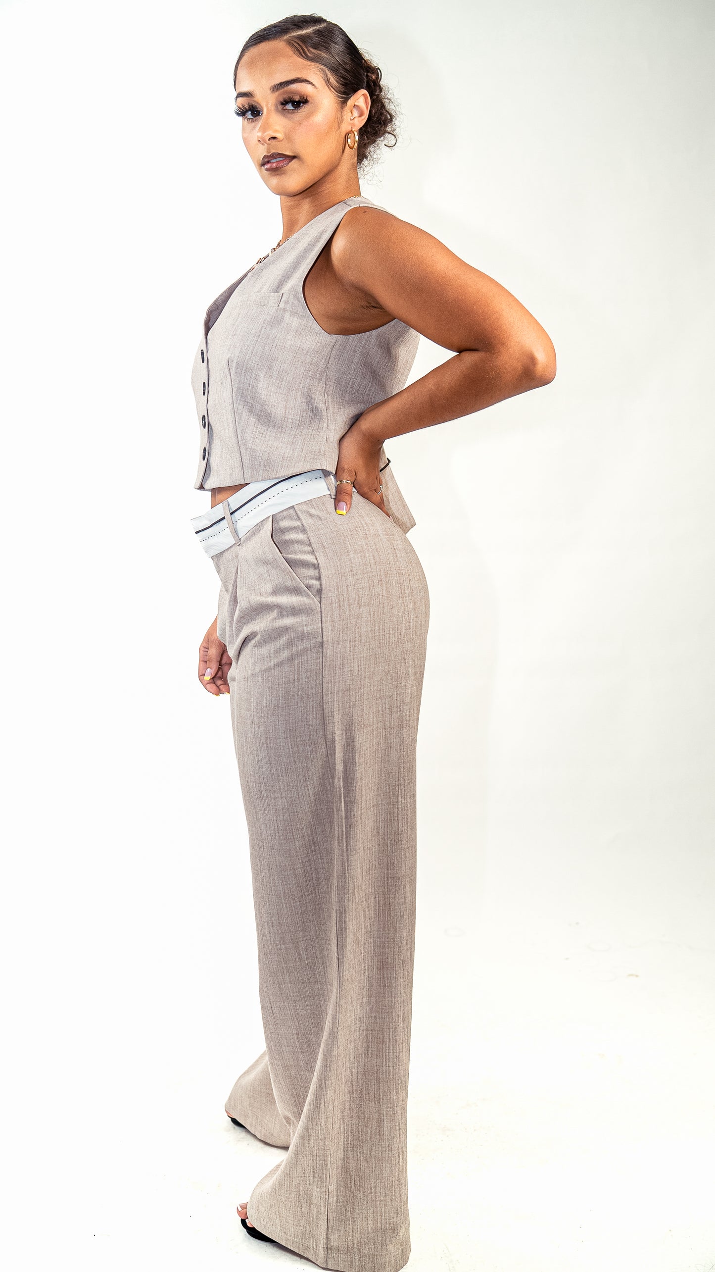 Exposed Waist Pants