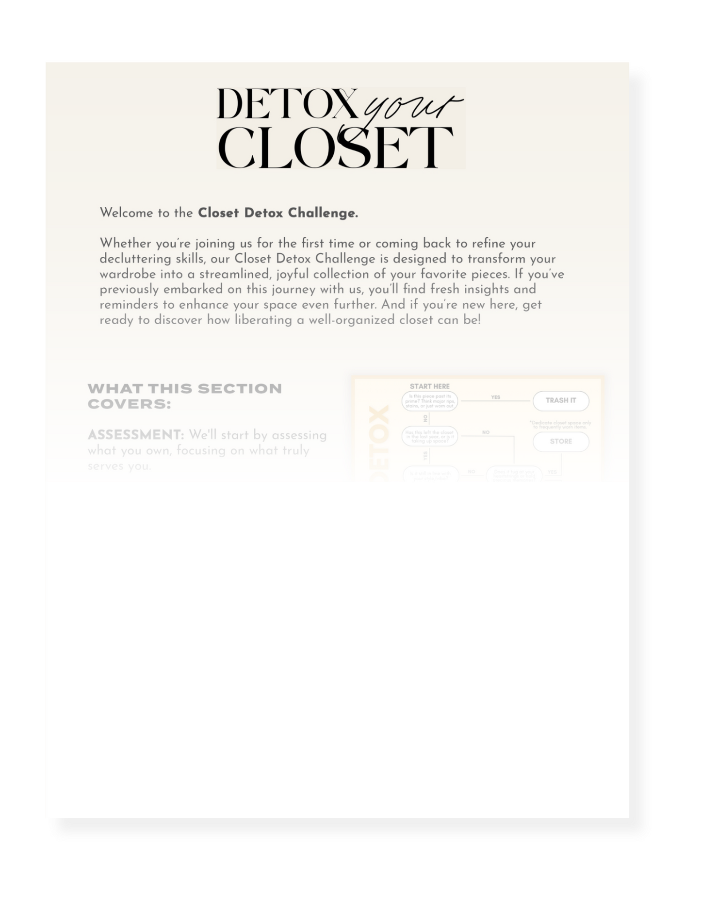 FREE Closet Detox Guide