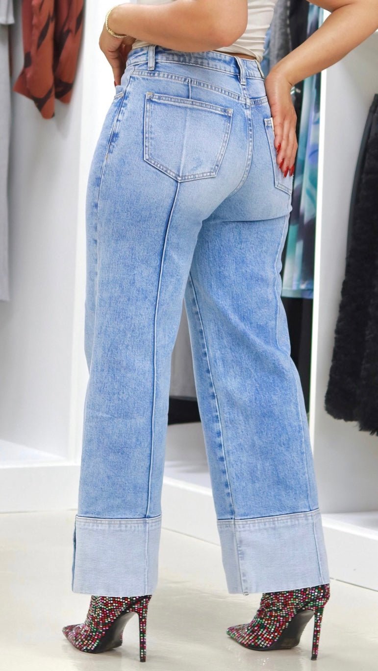 Bayeas New York 30" Cuffed Jeans - The Style Guru