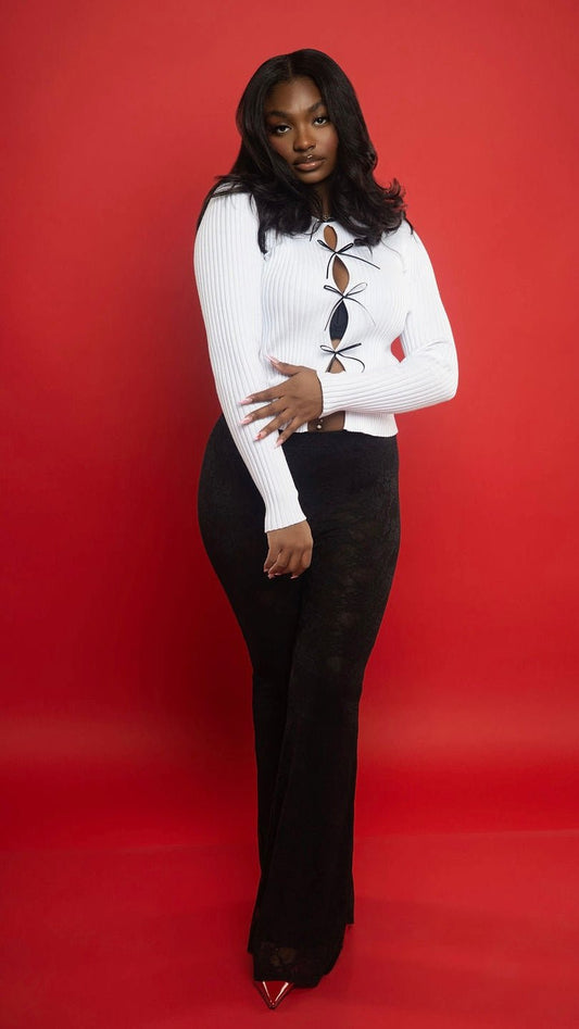 Bow Tie Pullover Sweater - The Style Guru