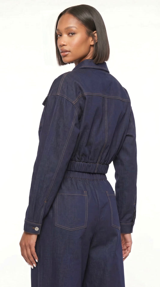 Modern Utility Denim Jacket - The Style Guru