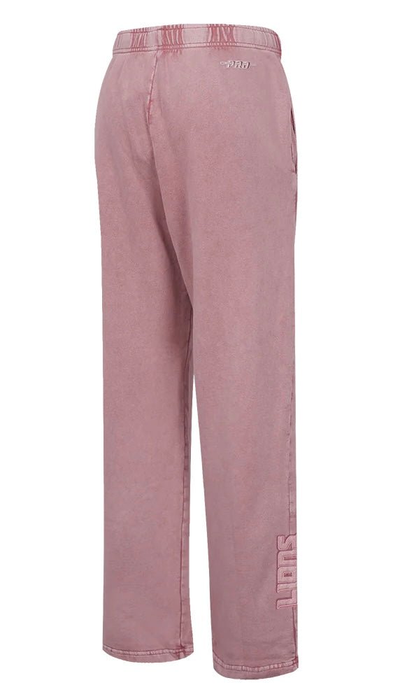 NFL Detroit Lions Washed Classic Women’s Enzyme Wash Straight Leg Pants - The Style Guru