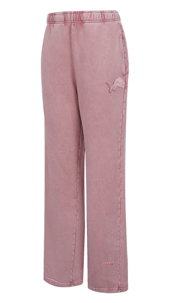NFL Detroit Lions Washed Classic Women’s Enzyme Wash Straight Leg Pants - The Style Guru