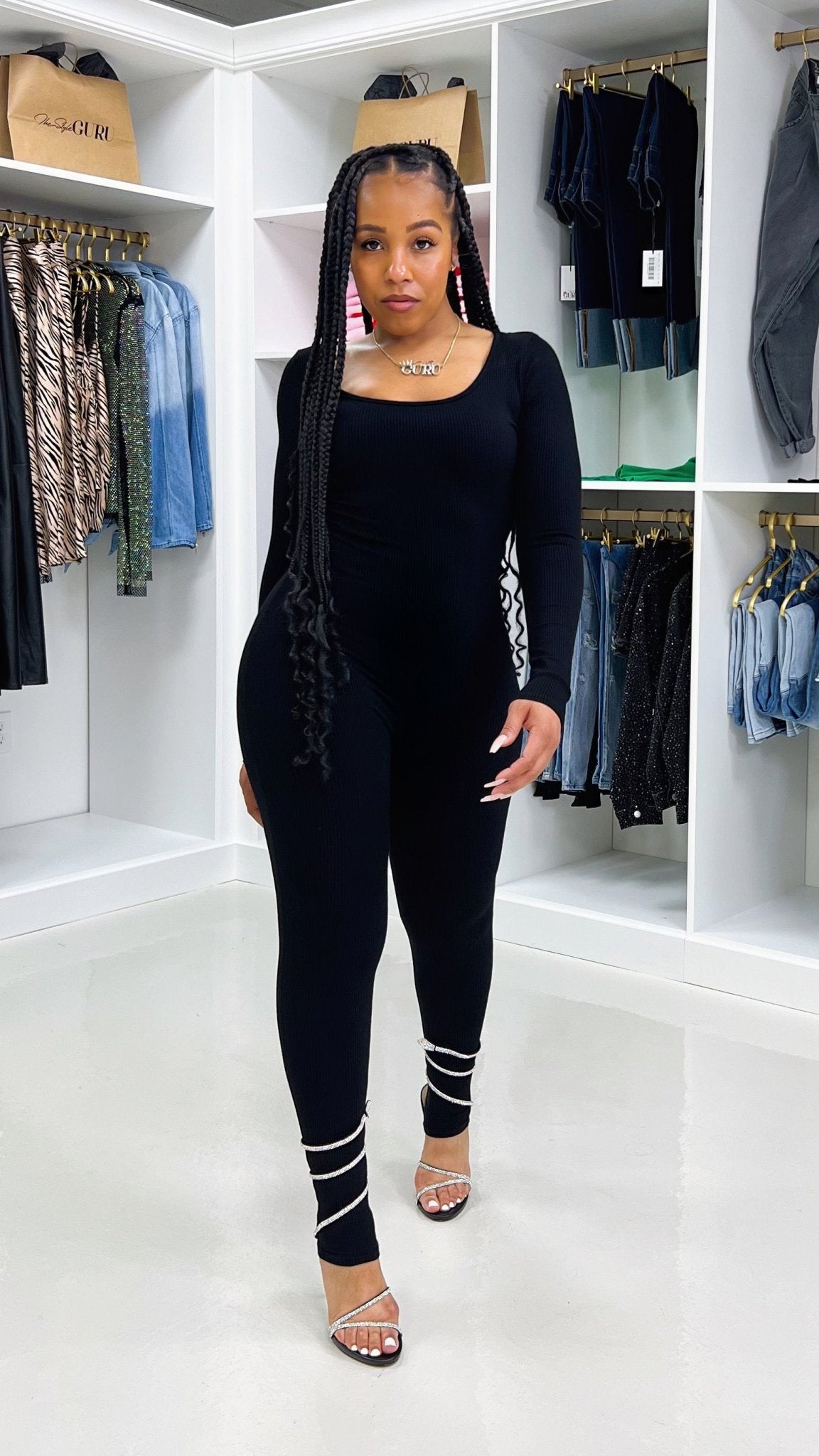 Snatched Scoop Neck Jumpsuit - The Style Guru