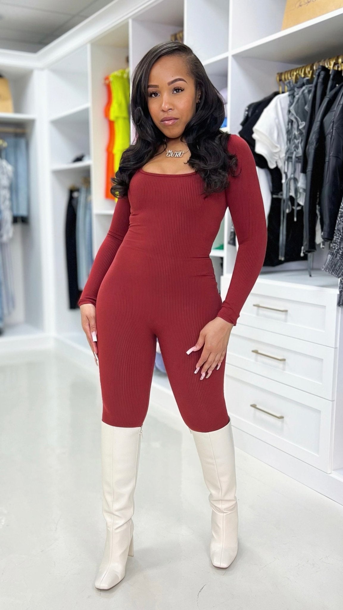Snatched Scoop Neck Jumpsuit - The Style Guru