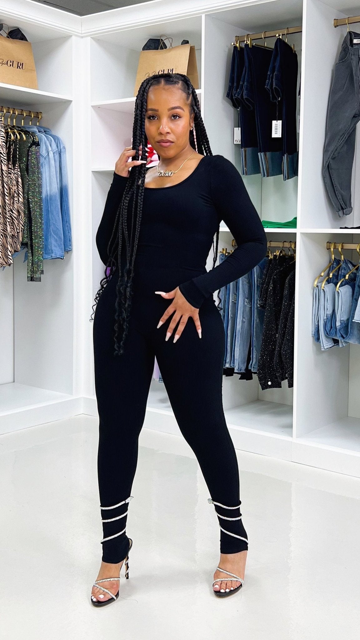 Snatched Scoop Neck Jumpsuit - The Style Guru