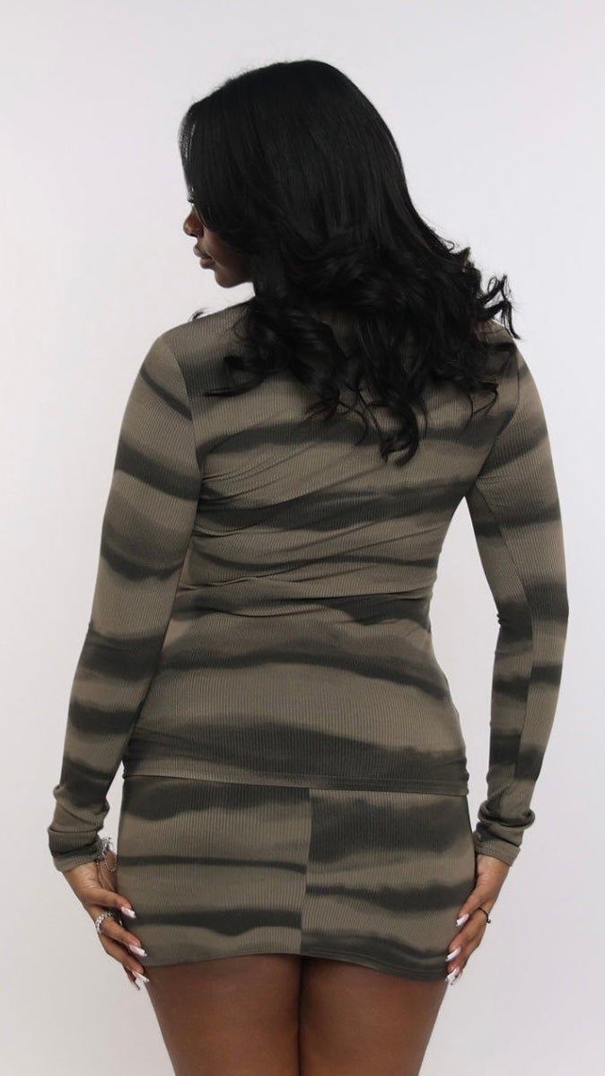 Striped Top & Skirt Set - The Style Guru