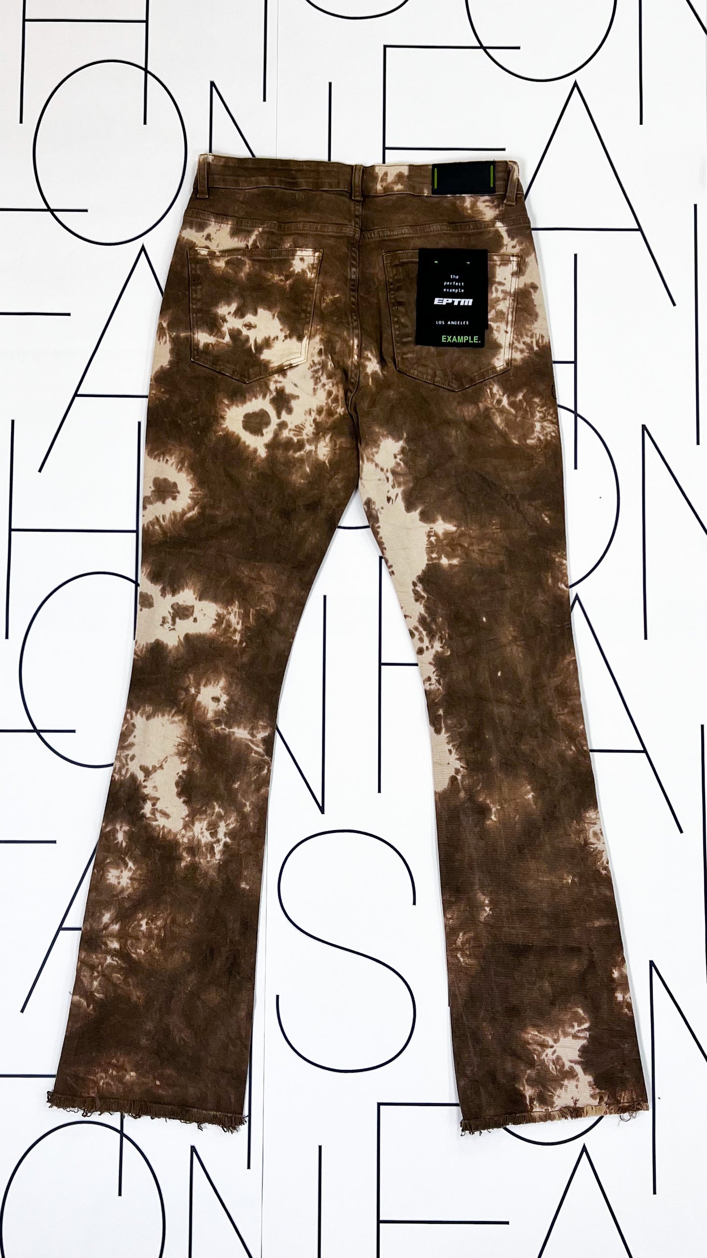 Tie Dyed Stacked Pants (MEN)