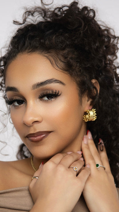 Lattice Luxe Hoop Earrings