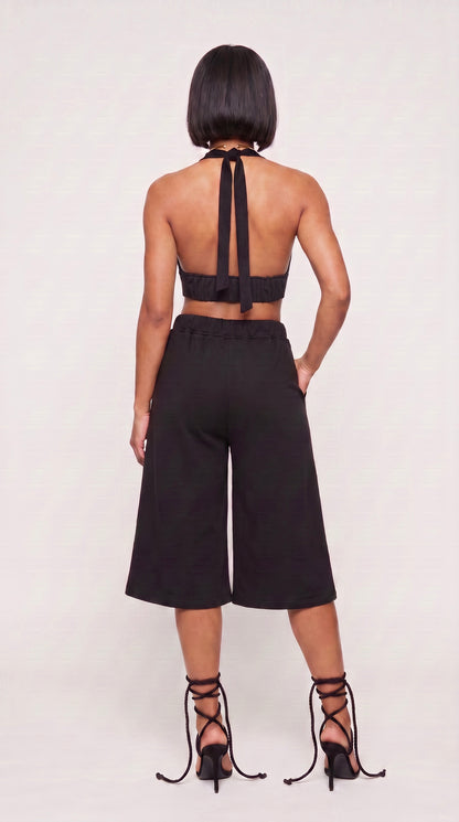 Ring Detail Fleece Long Short