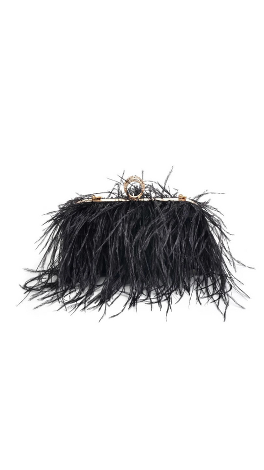 Harlow Feather Evening Bag