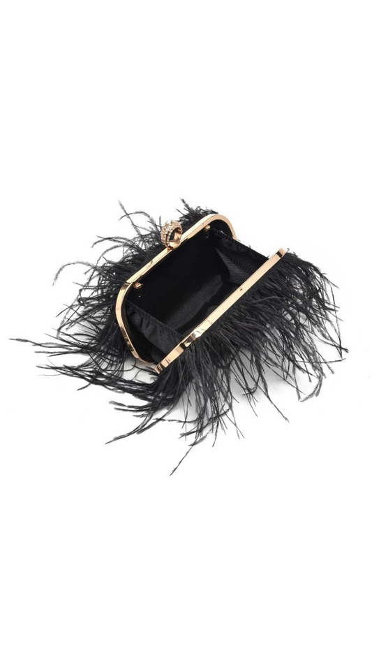 Harlow Feather Evening Bag