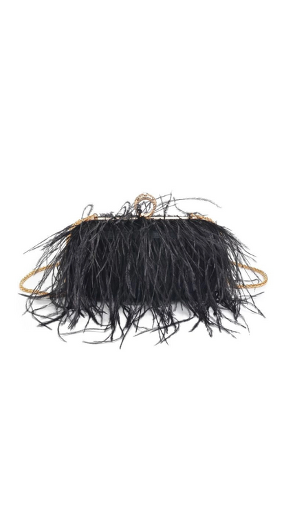 Harlow Feather Evening Bag