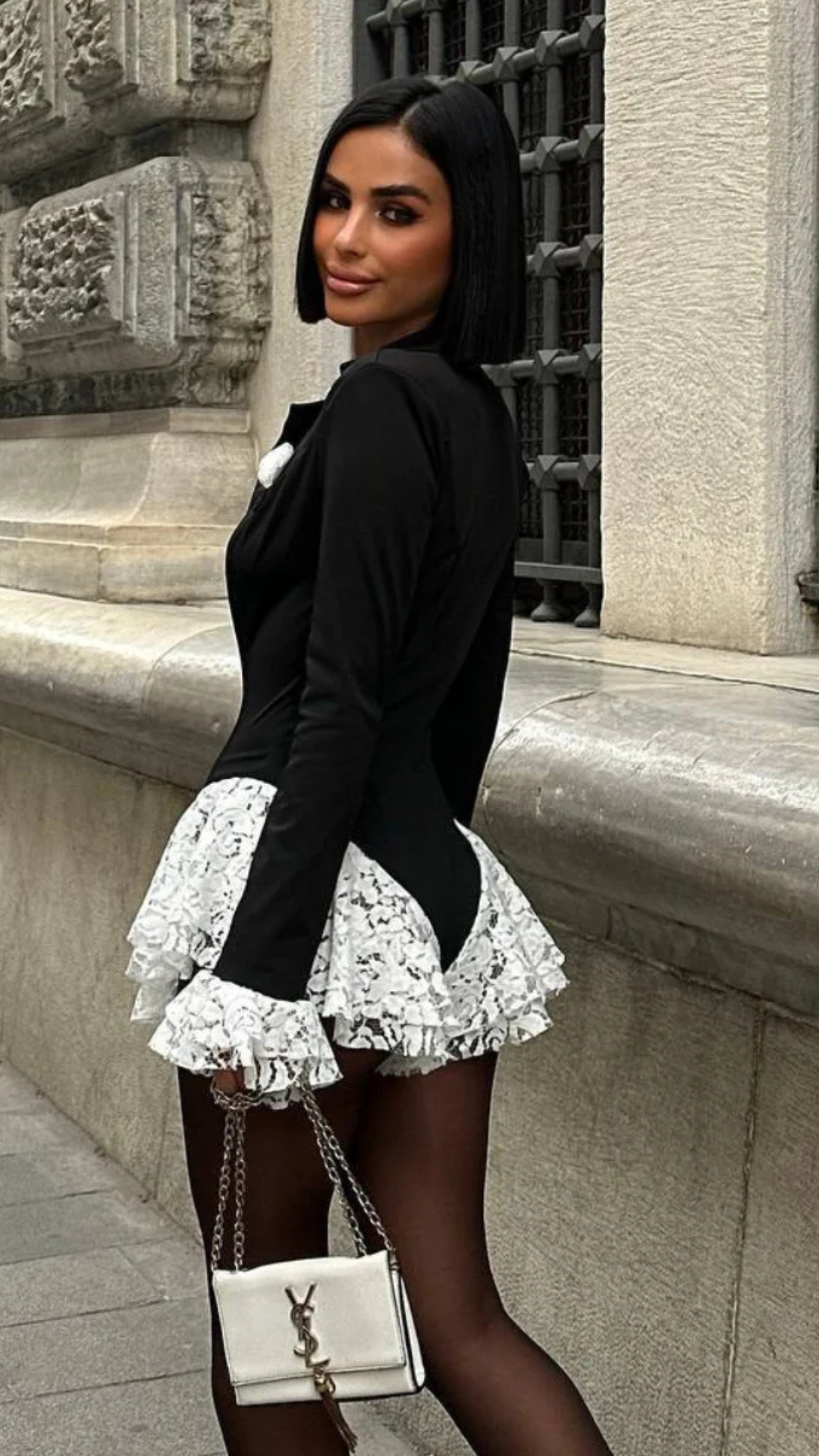 Lace Ruffle Romper