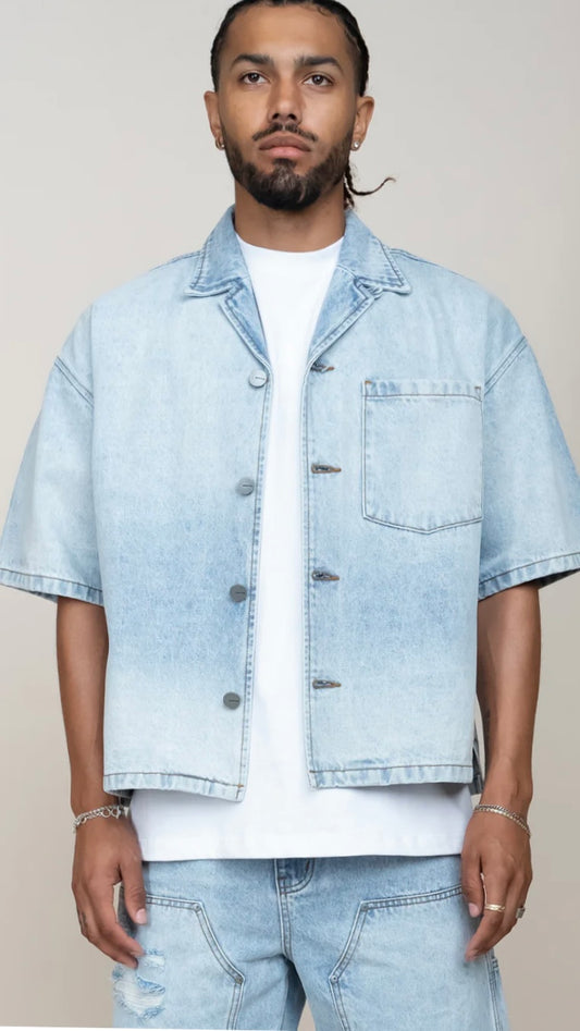 Boxy Denim Shirt