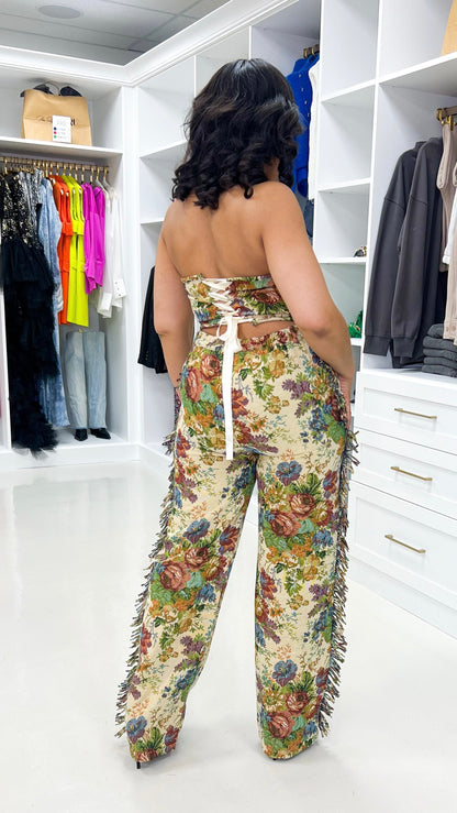 Floral Tapestry Corset