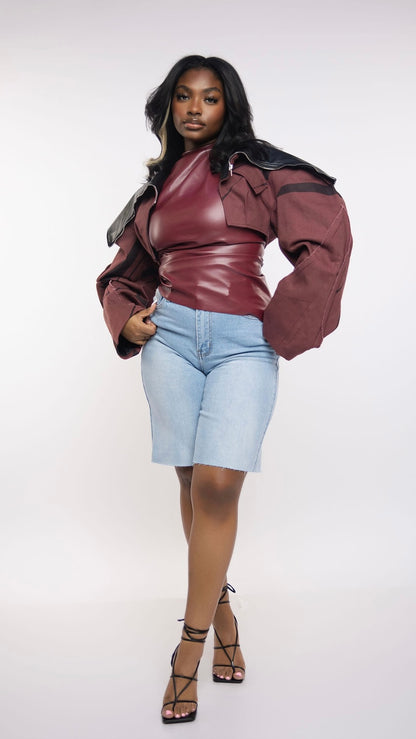 Exaggerated Bomber Jacket