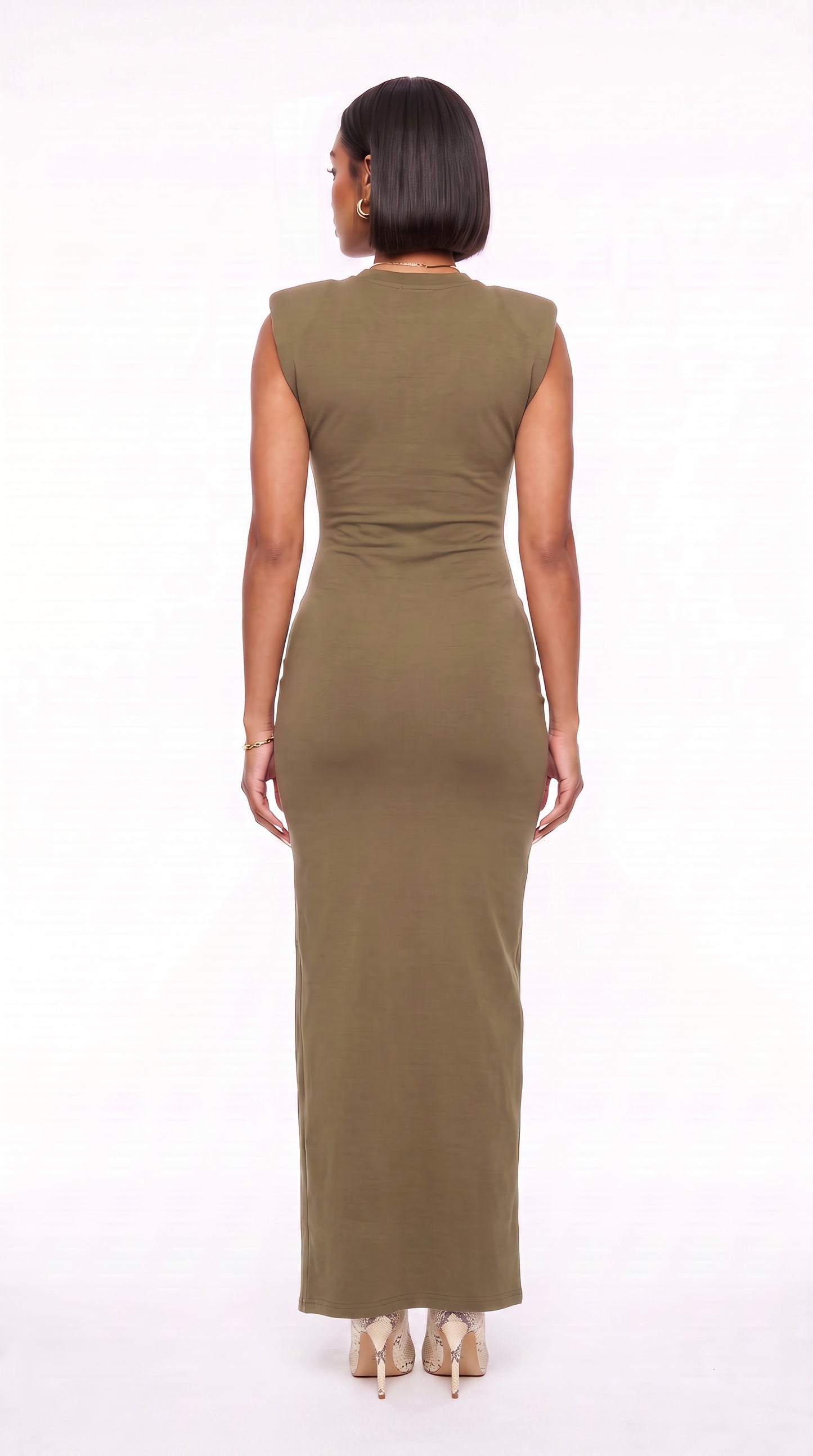 Zip Detail Maxi Dress