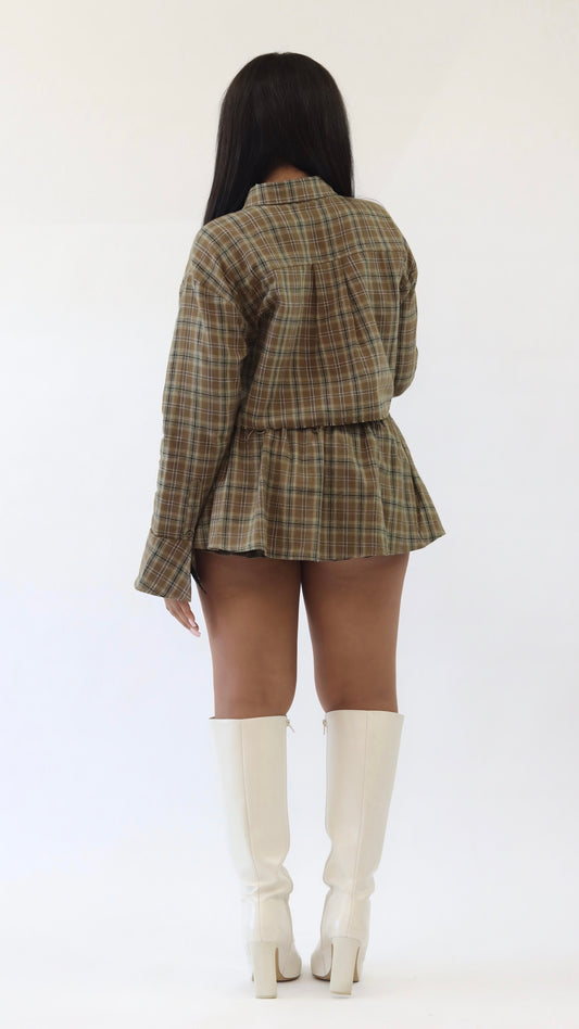 Plaid Flannel Skort