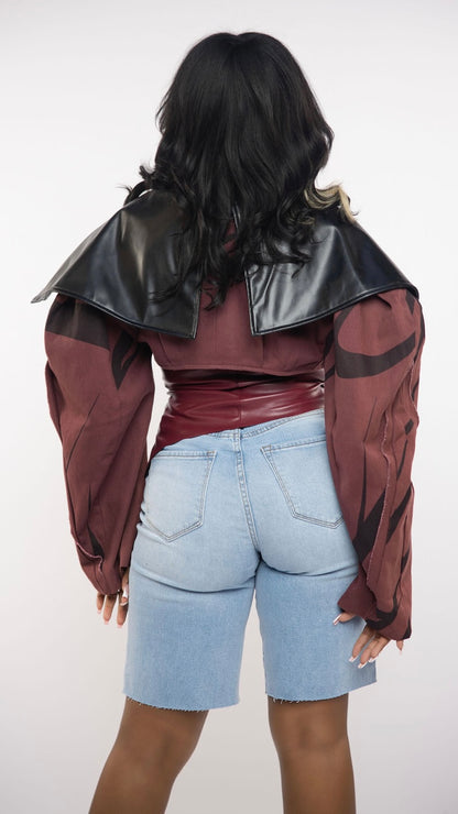 Exaggerated Bomber Jacket