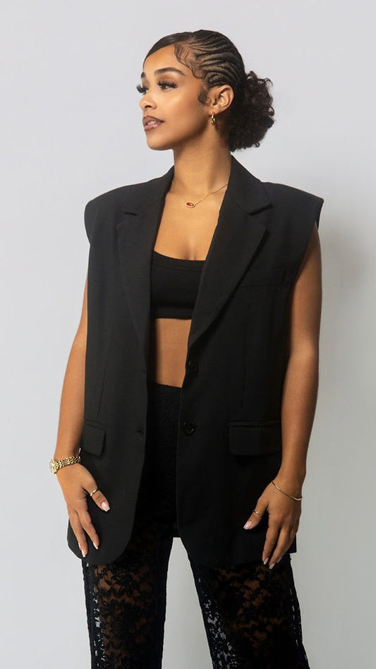 Oversized Blazer Vest