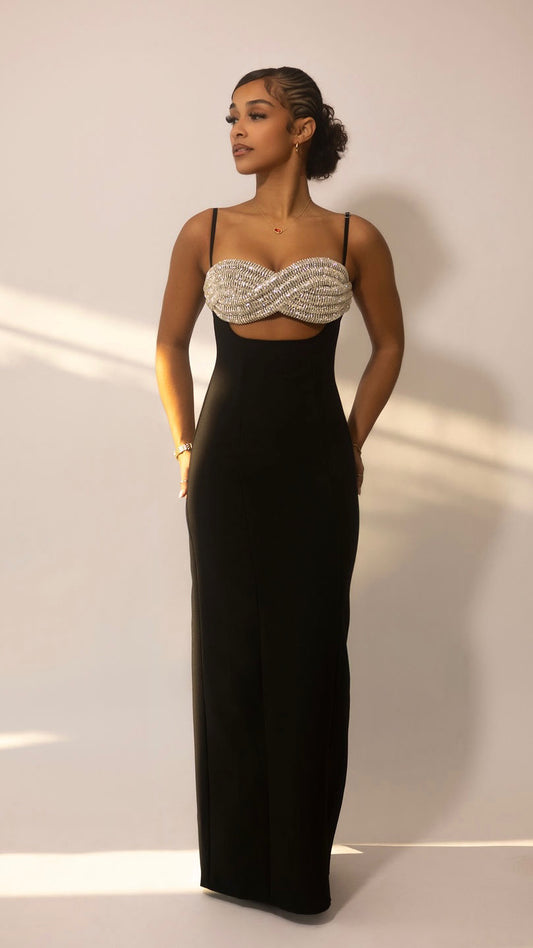 Rhinestone Twist Maxi