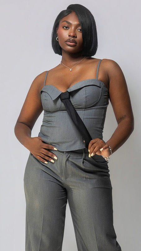 Tie-Front Woven Top