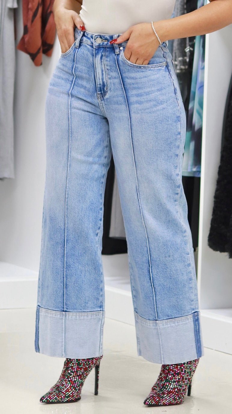 Bayeas New York 30" Cuffed Jeans - The Style Guru