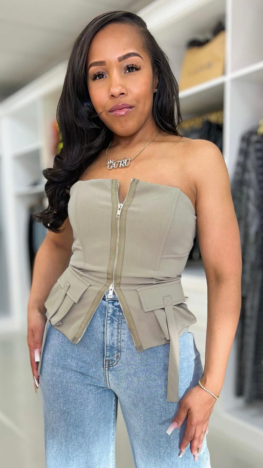 Cargo Tube Top - The Style Guru