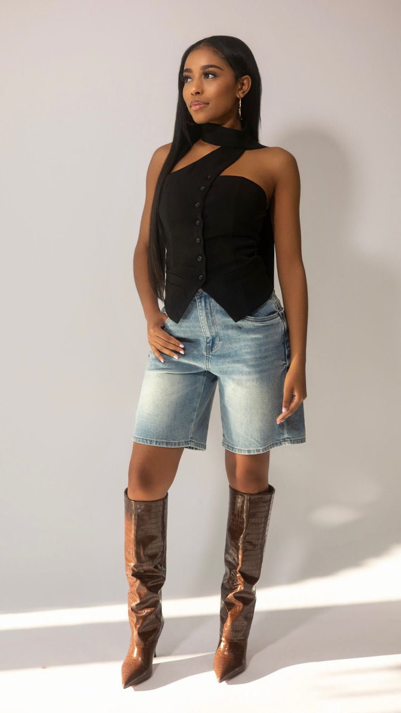 Choker Strap Vest - The Style Guru