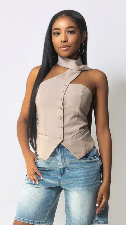 Choker Strap Vest - The Style Guru