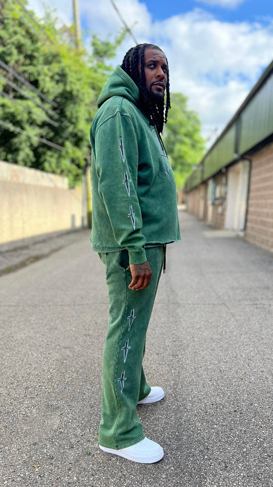 Coat of Arms Flare Jogger - The Style Guru