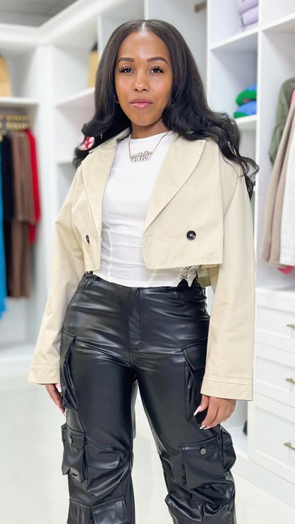 Crop Trench Coat - The Style Guru