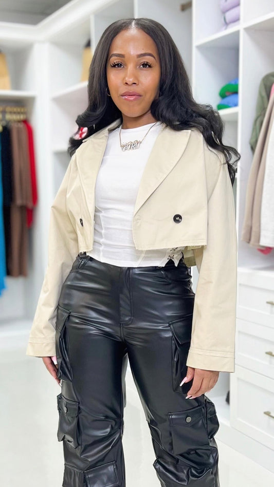 Crop Trench Coat - The Style Guru