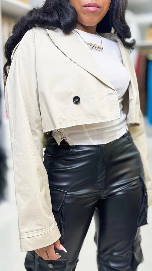 Crop Trench Coat - The Style Guru