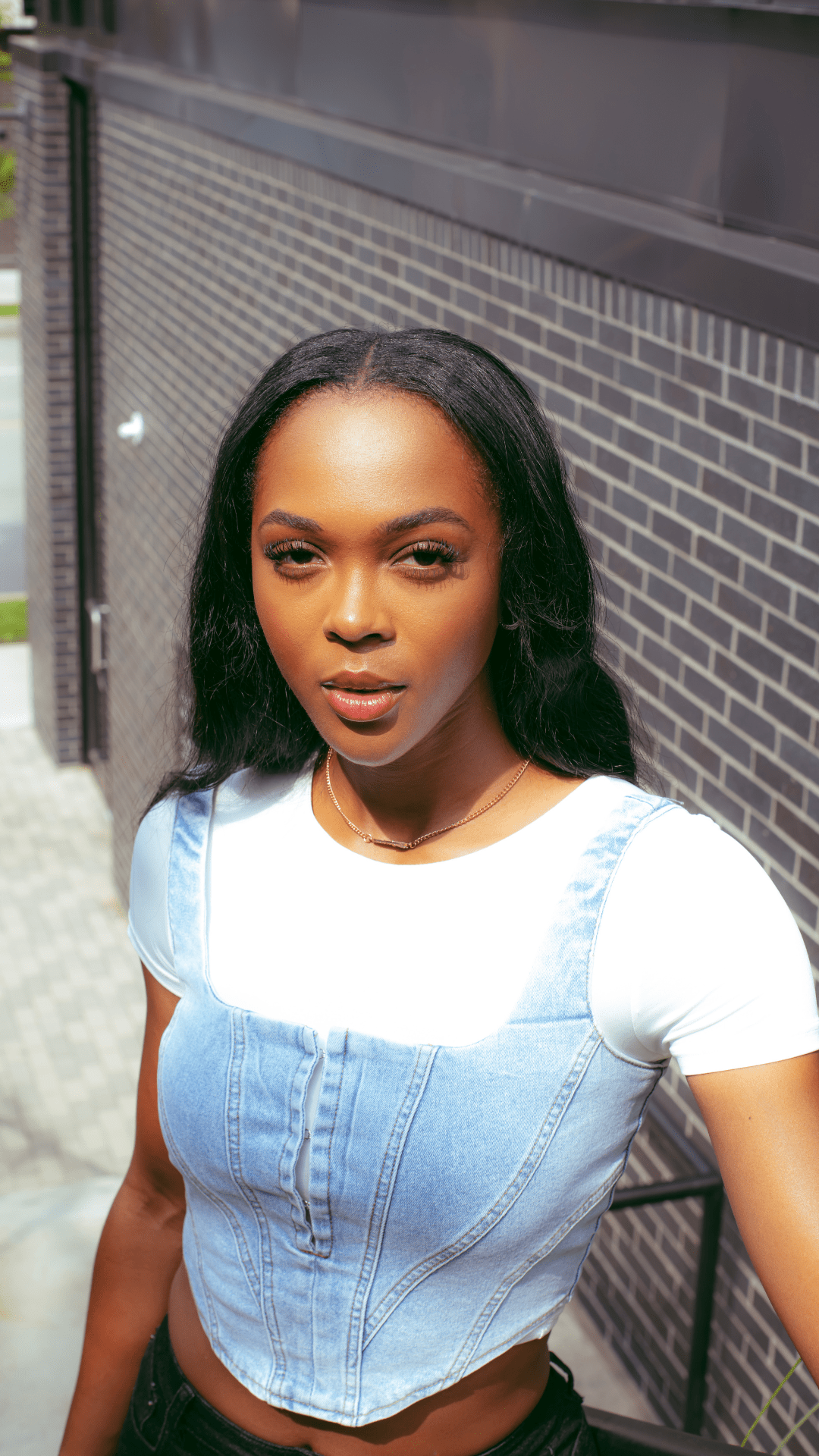 Denim Corset Top - The Style Guru