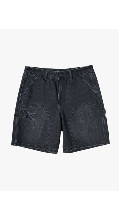 Double Knee Denim Shorts - The Style Guru