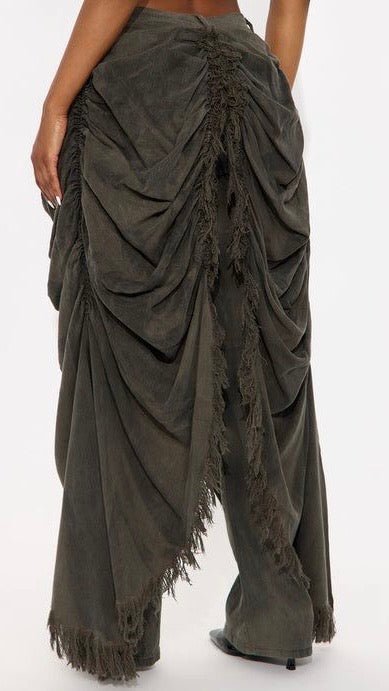 Draped Skirt Jean - The Style Guru