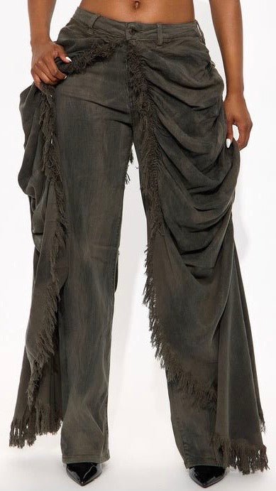 Draped Skirt Jean - The Style Guru