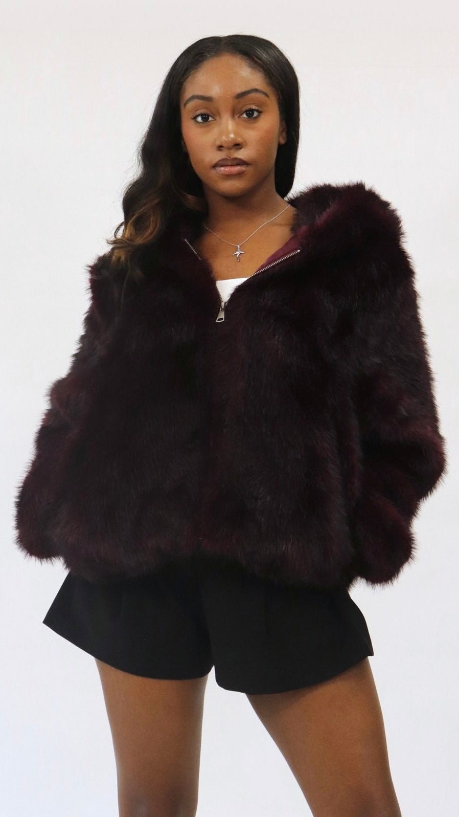 Faux Fur Bomber Jacket - The Style Guru