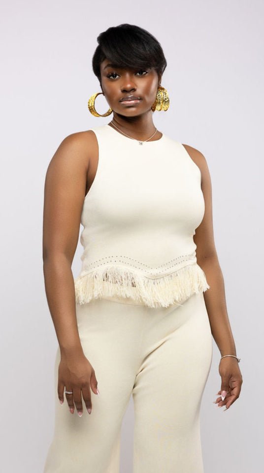 Fringe Knit Tank - The Style Guru