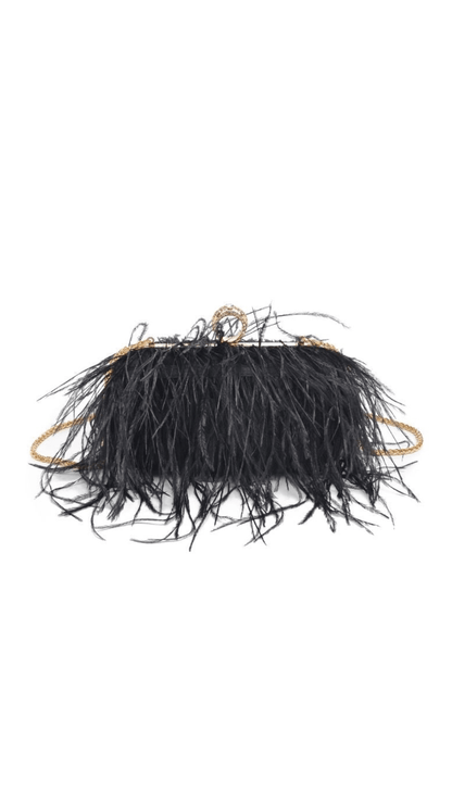 Harlow Feather Evening Bag - The Style Guru