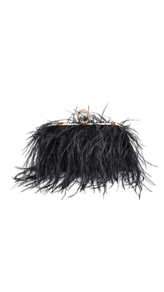 Harlow Feather Evening Bag - The Style Guru