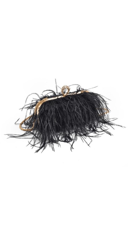 Harlow Feather Evening Bag - The Style Guru