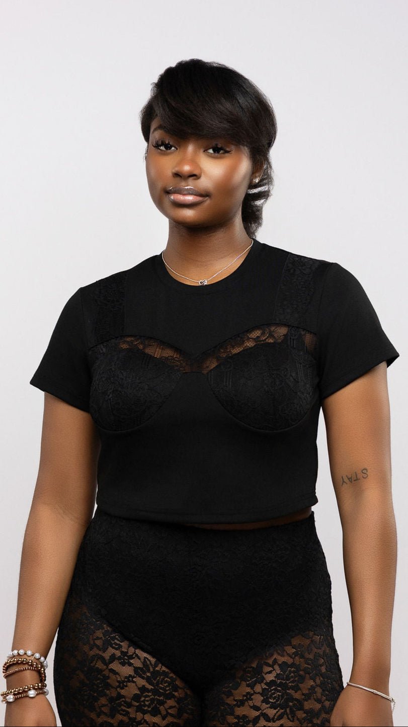 Lace Bra Tee - The Style Guru