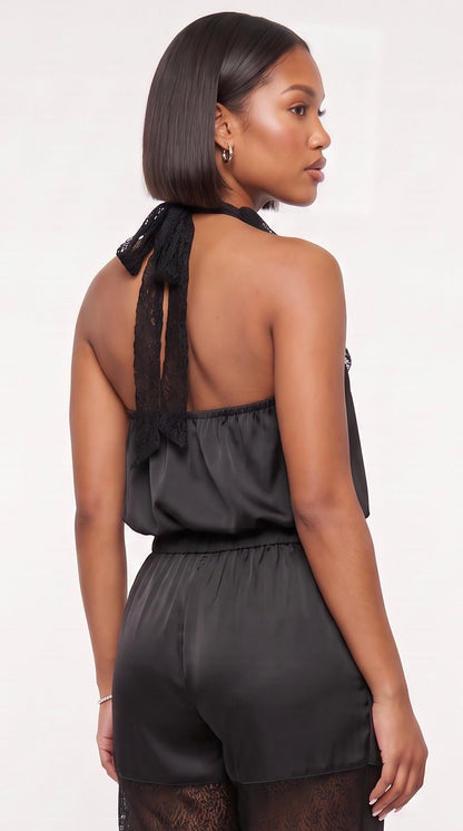 Lace Tie Halter Top - The Style Guru