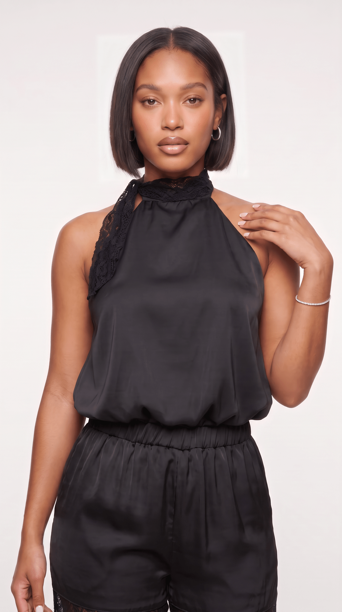 Lace Tie Halter Top - The Style Guru