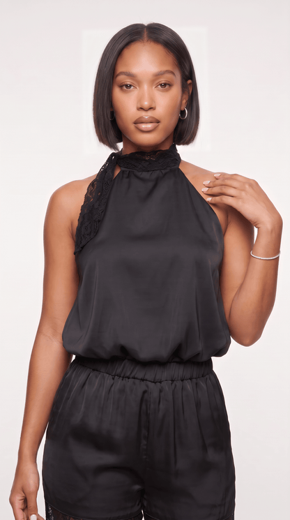 Lace Tie Halter Top - The Style Guru