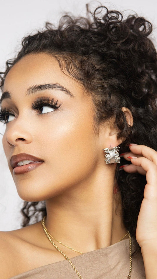 Lattice Luxe Hoop Earrings - The Style Guru