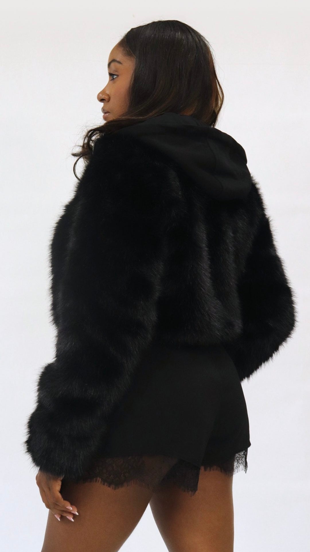 Luxe Layer Fur Hoodie Jacket - The Style Guru